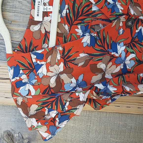 Monteau Orange Midi Dress Size S - Picture 6 of 6